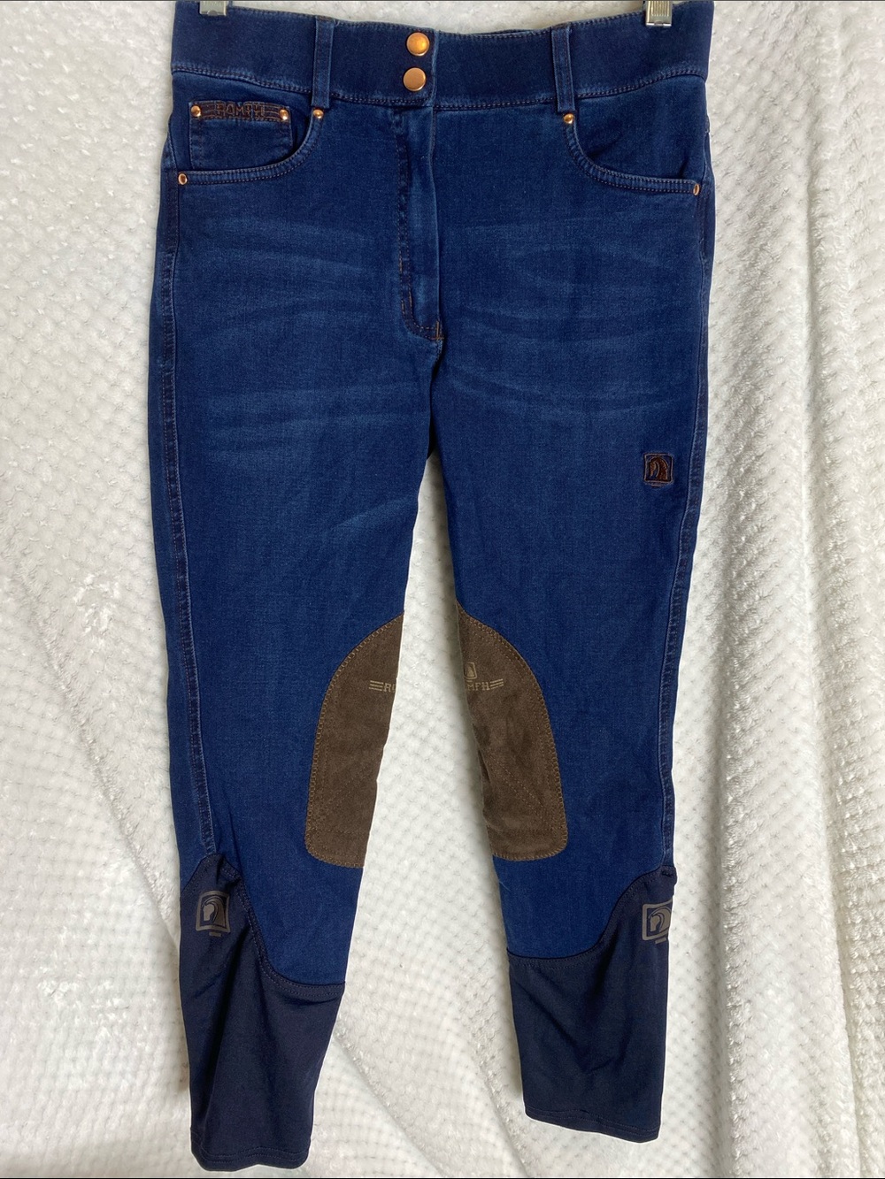 Equestrian Stretch Riding Jeans in Dark Blue by Romfh